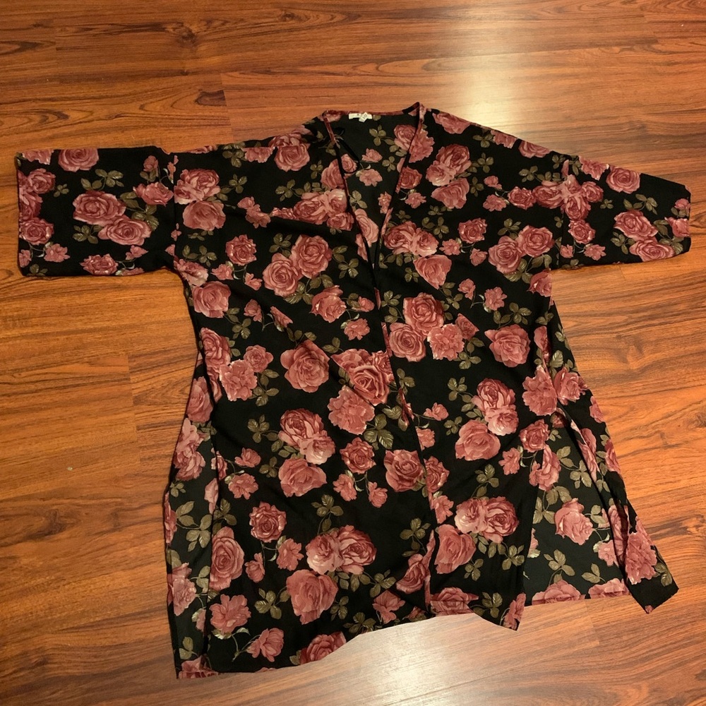 MPH Kimono floral wrap 2X